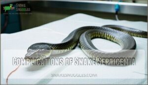 complications of snake septicemia