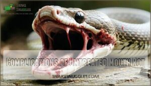 complications of untreated mouth rot