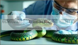 consulting a veterinarian for concerns