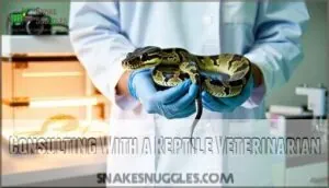 consulting with a reptile veterinarian consulting with a reptile veterinarian