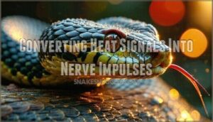 converting heat signals into nerve impulses