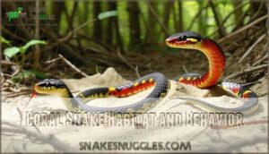 coral snake habitat and behavior
