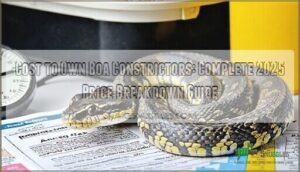 cost to own boa constrictors