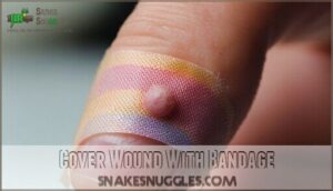 cover wound with bandage