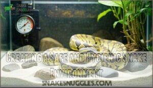 creating a safe and hygienic snake environment