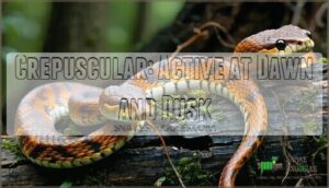 crepuscular: active at dawn and dusk