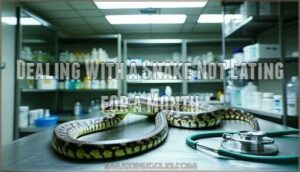 dealing with a snake not eating for a month
