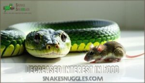decreased interest in food
