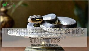 determining a healthy weight for ball pythons