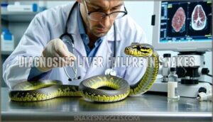 diagnosing liver failure in snakes