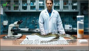 diagnosis of snake pneumonia