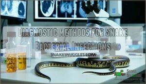 diagnostic methods for snake bacterial infections