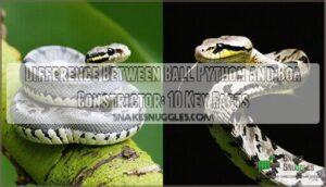 difference between ball python and boa constrictor