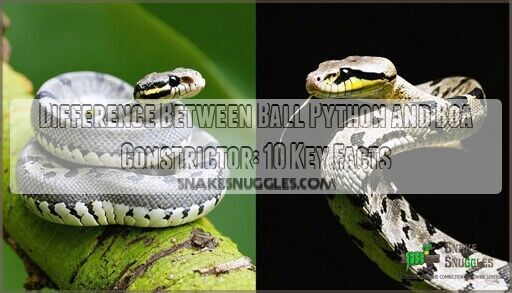 Difference Between Ball Python and Boa Constrictor: 10 Key Facts