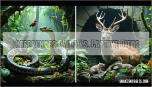differences: wild vs. captive diets