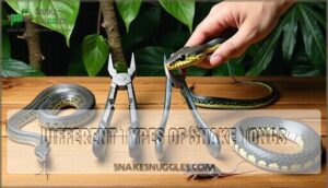 different types of snake tongs
