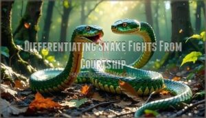 differentiating snake fights from courtship