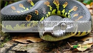 discoloration of scales
