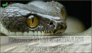 disorders of the spectacle and lacrimal system