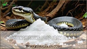 distinguishing poop from urates