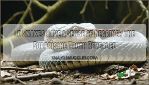 do snakes have a sense of hearing