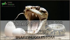 do snakes have teeth for eating eggs