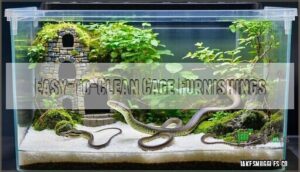 easy-to-clean cage furnishings