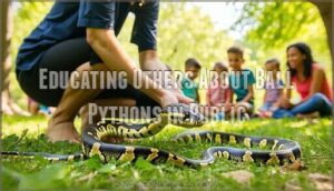 educating others about ball pythons in public