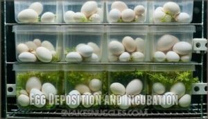 egg deposition and incubation
