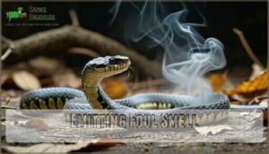 emitting foul smell