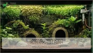 enclosure size enclosure size