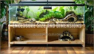 enclosure size and dimensions