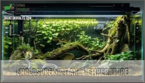 enclosure size and temperature