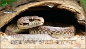 encouraging healthy burrowing