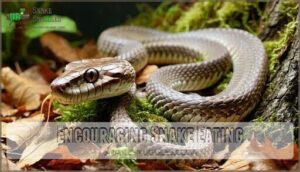 encouraging snake eating