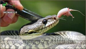 encouraging strike and feeding response