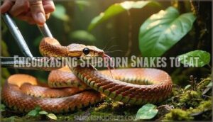 encouraging stubborn snakes to eat