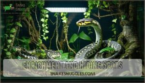 enrichment and hiding spots