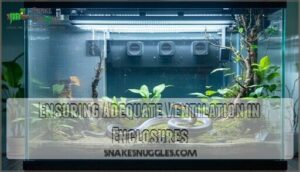 ensuring adequate ventilation in enclosures