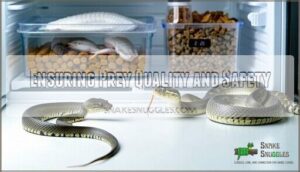 ensuring prey quality and safety