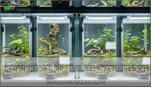 environmental control for snake breeding