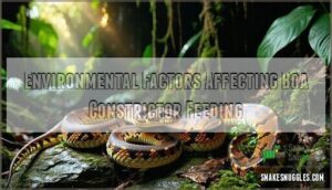 environmental factors affecting boa constrictor feeding