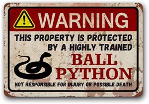Eveokoki Ball Python Retro Sign, B09N1PQRNX