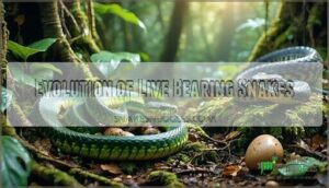 evolution of live bearing snakes