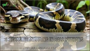 excessive shedding in ball pythons