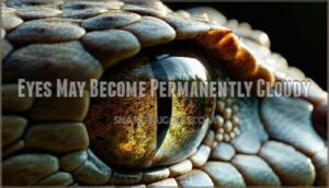 eyes may become permanently cloudy