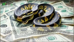 factors affecting ball python prices