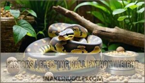 factors affecting ball python weight