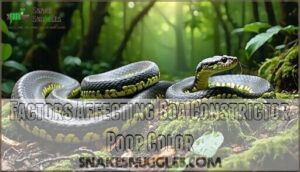 factors affecting boa constrictor poop color