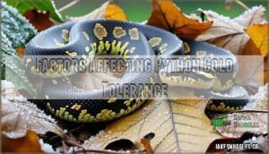 factors affecting python cold tolerance